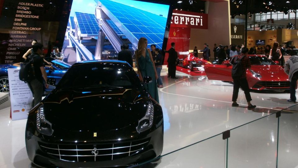 Značka Ferrari nechybí ani v Číně