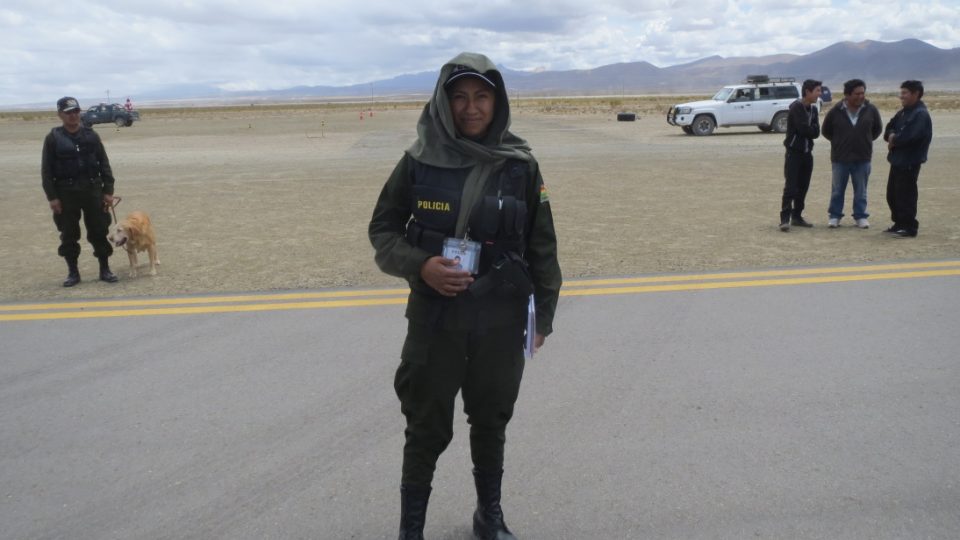 Bolivijská policistka